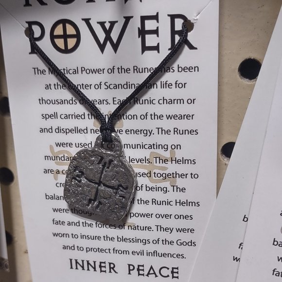 Ecoshare Designs | Jewelry | Runes Of Power Necklace Inner Peace Amulet ...